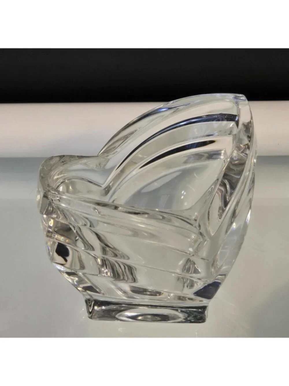 Vintage MIKASA Germany Art Deco Lead Crystal Vase Nut Dish Votive Candle Holder